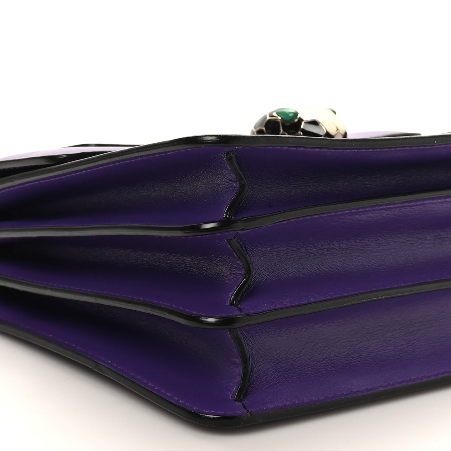 Calfskin Serpenti Forever Top Handle Purple