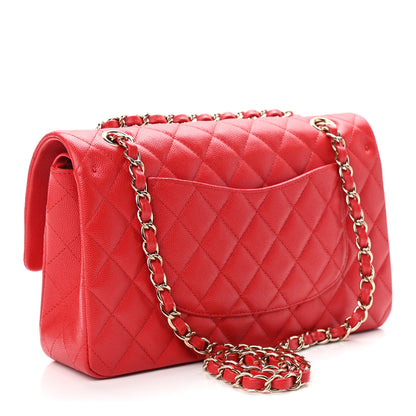 Chanel Caviar Quilted Medium Double Flap Red 2 of 10