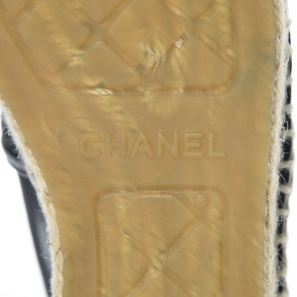 Chanel Mesh Grosgrain CC Espadrilles 36 Black 6 of 9