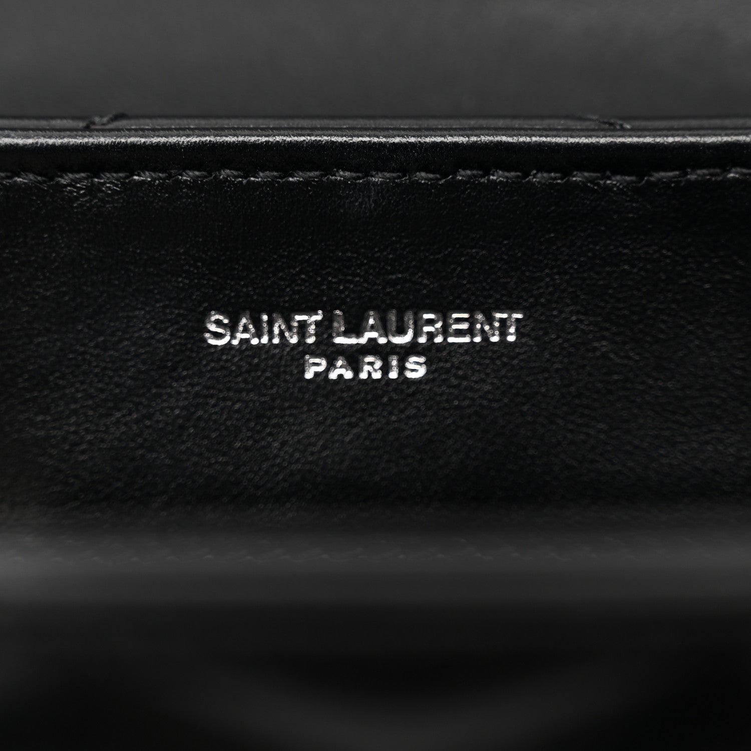 Saint Laurent Calfskin Y Quilted Monogram Small Loulou Chain Satchel Black 6 of 13
