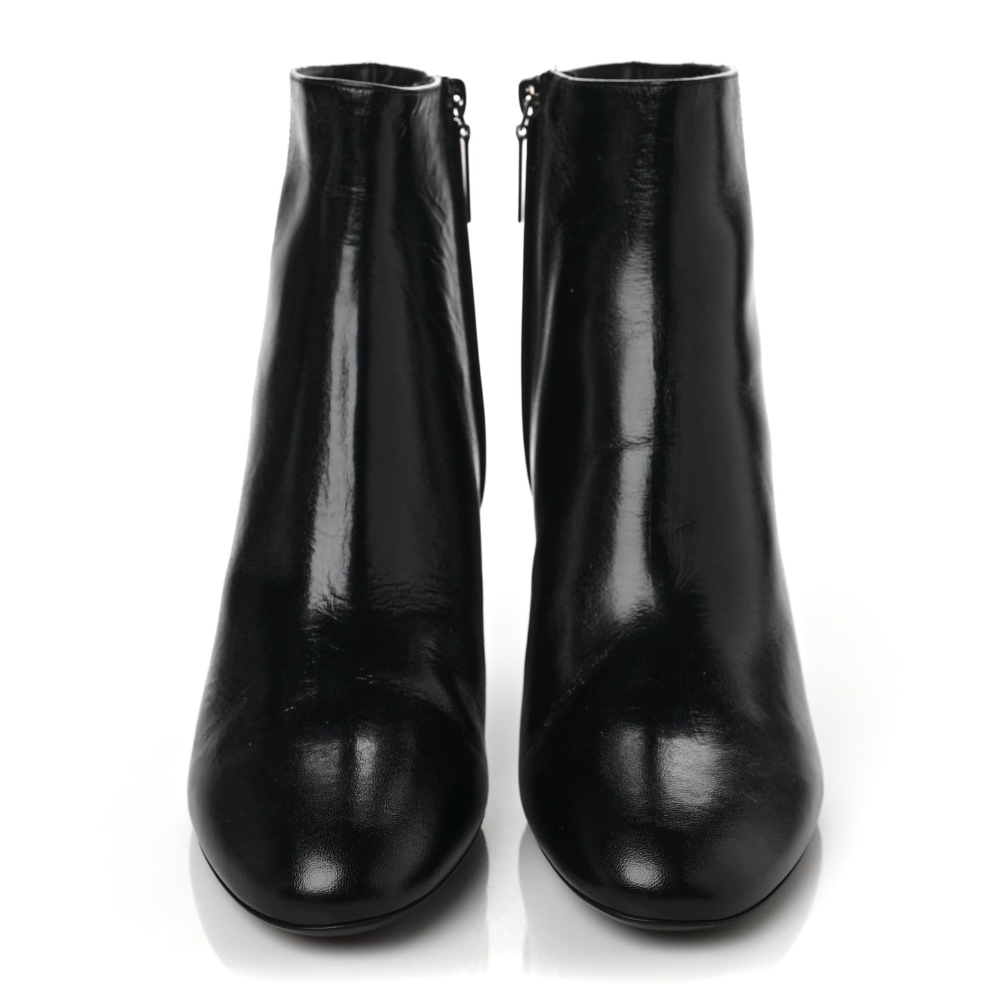 Calfskin Loulou 70 Uniform Ankle Boots 38.5 Black