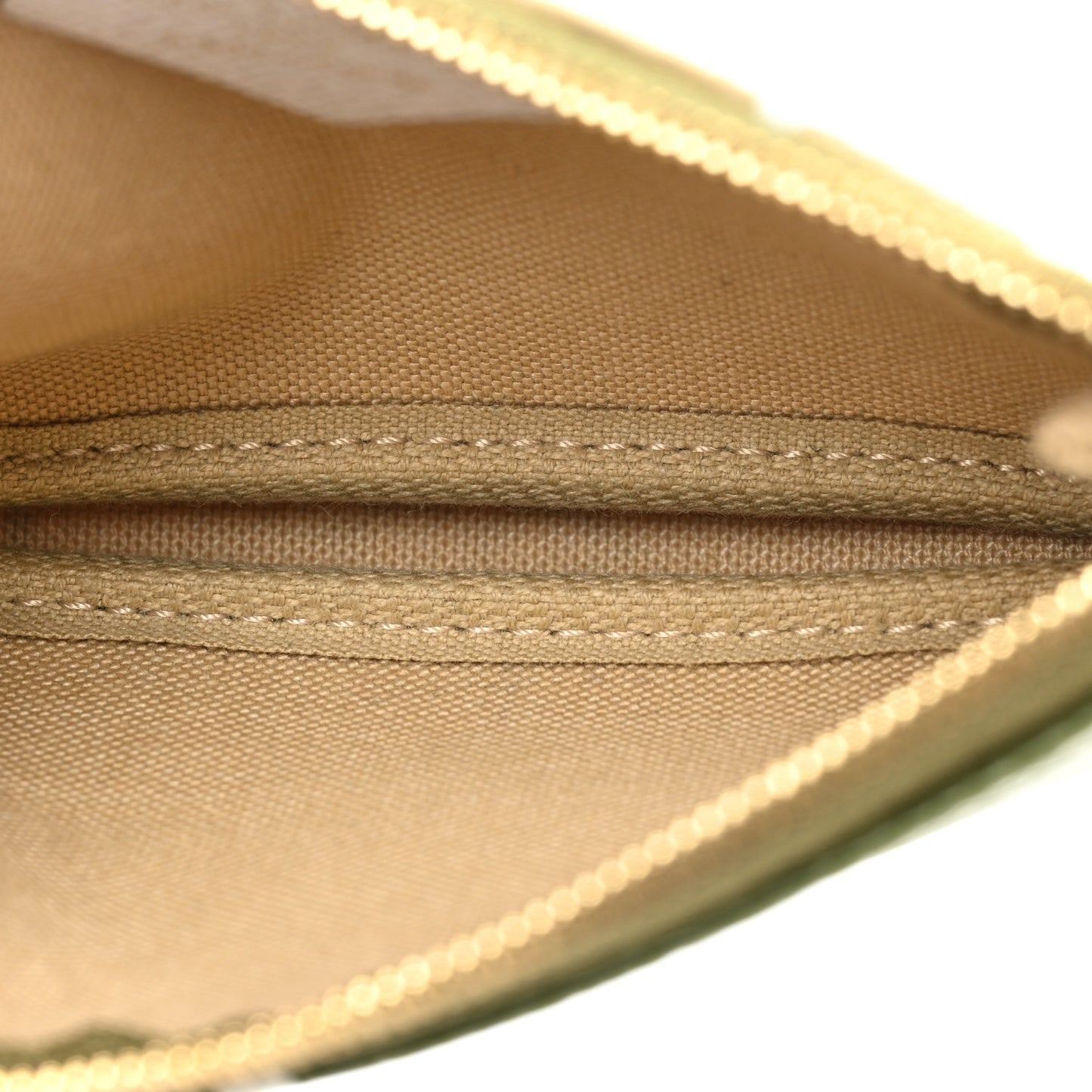 Monogram Giant Micro Pochette Accessories Kaki White