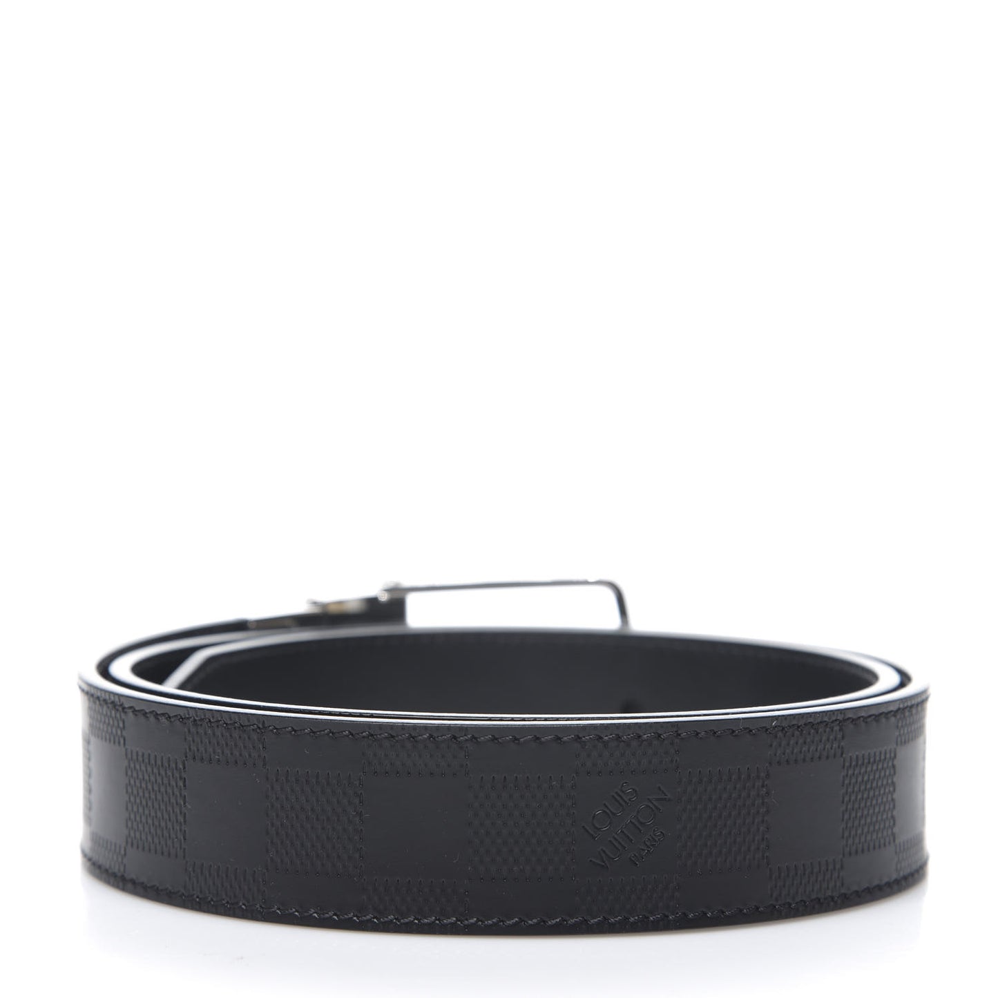Damier Infini Calfskin Boston 30mm Reversible Belt 85 34 Black