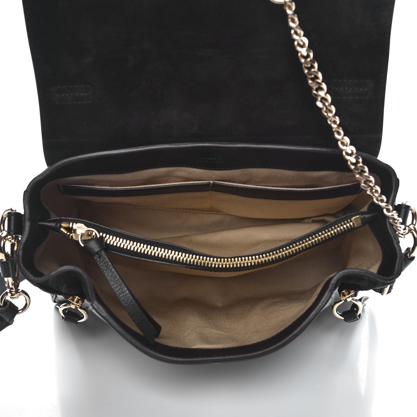 Calfskin Small Faye Day Shoulder Bag Black