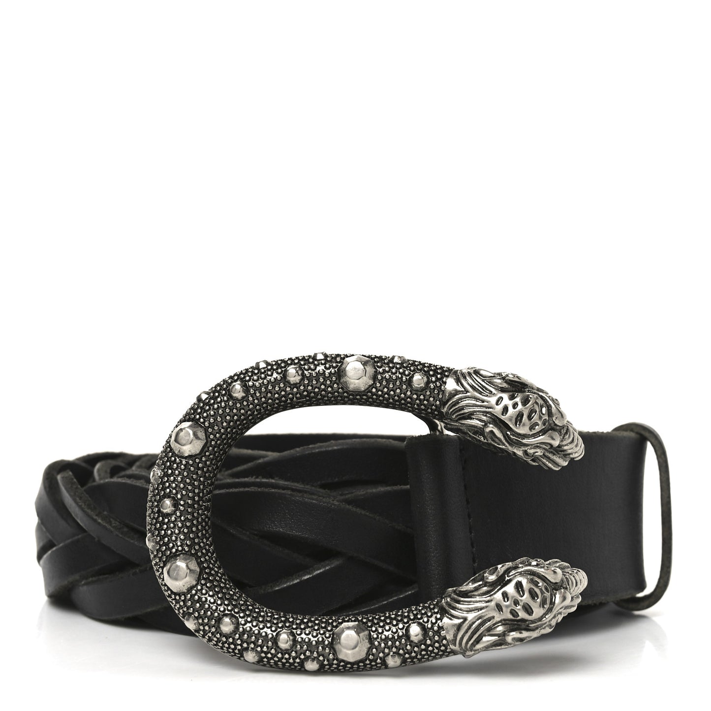 Calfskin Braided Dionysus Belt 115 46 Black
