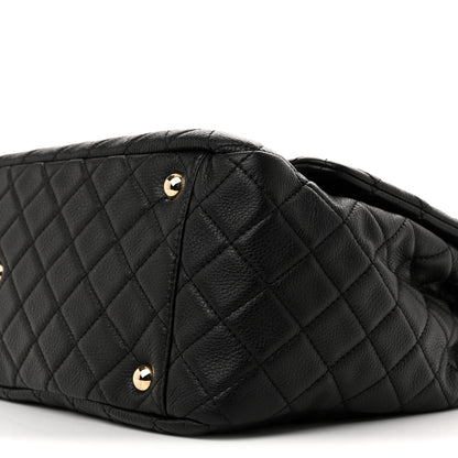 Chanel Calfskin Quilted XXL Travel Flap Bag Black 10 of 10