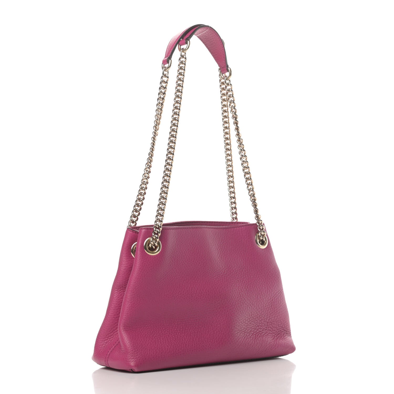 Gucci Cellarius Calfskin Small Soho Chain Shoulder Bag Bright Bouganville 2 of 4