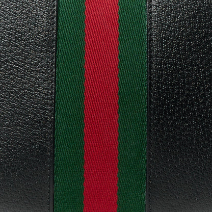 Gucci Calfskin GG Web Small Ophidia Dome Shoulder Bag Black 9 of 11