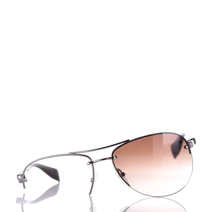 Prada Aviator Sunglasses SPS 56M Black 3 of 10