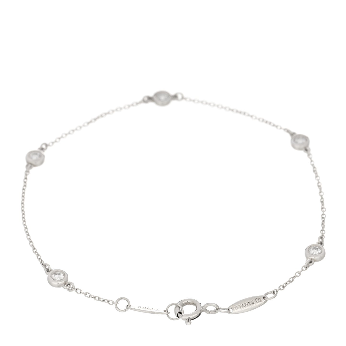 Sterling Silver Diamond .25ct Elsa Peretti Diamonds By The Yard Bracelet