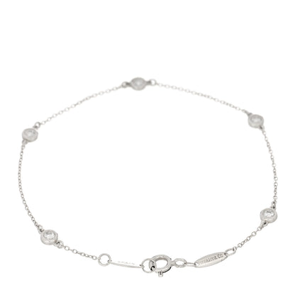 Tiffany Sterling Silver Diamond .25ct Elsa Peretti Diamonds By The Yard Bracelet 2 of 3