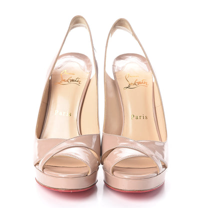 Christian Louboutin Patent New Marpoil 120 Platform Pumps 37.5 Nude 2 of 7
