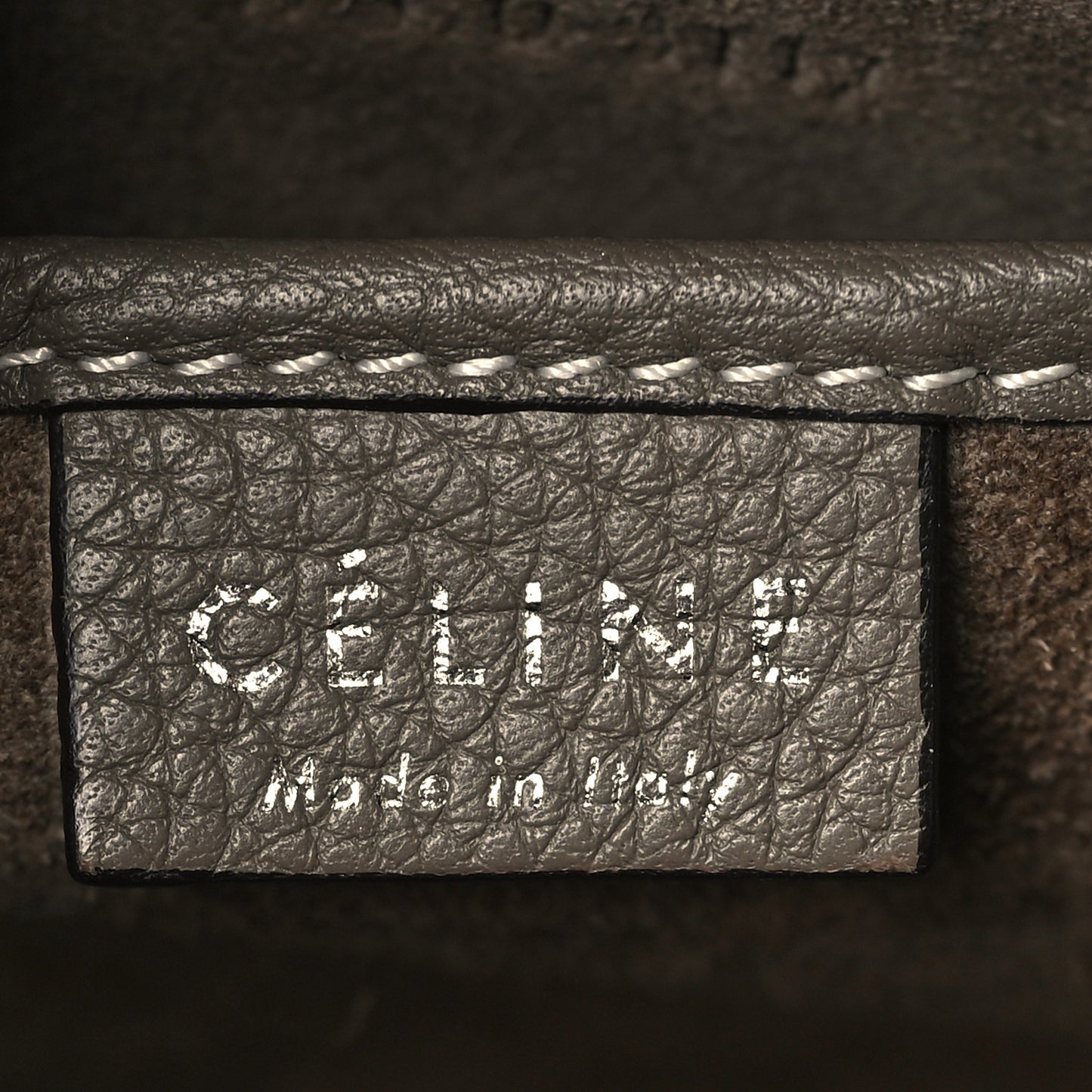 Drummed Calfskin Nano Luggage Souris
