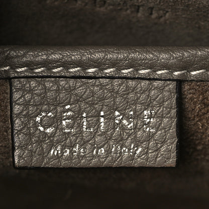 Celine Drummed Calfskin Nano Luggage Souris 6 of 9