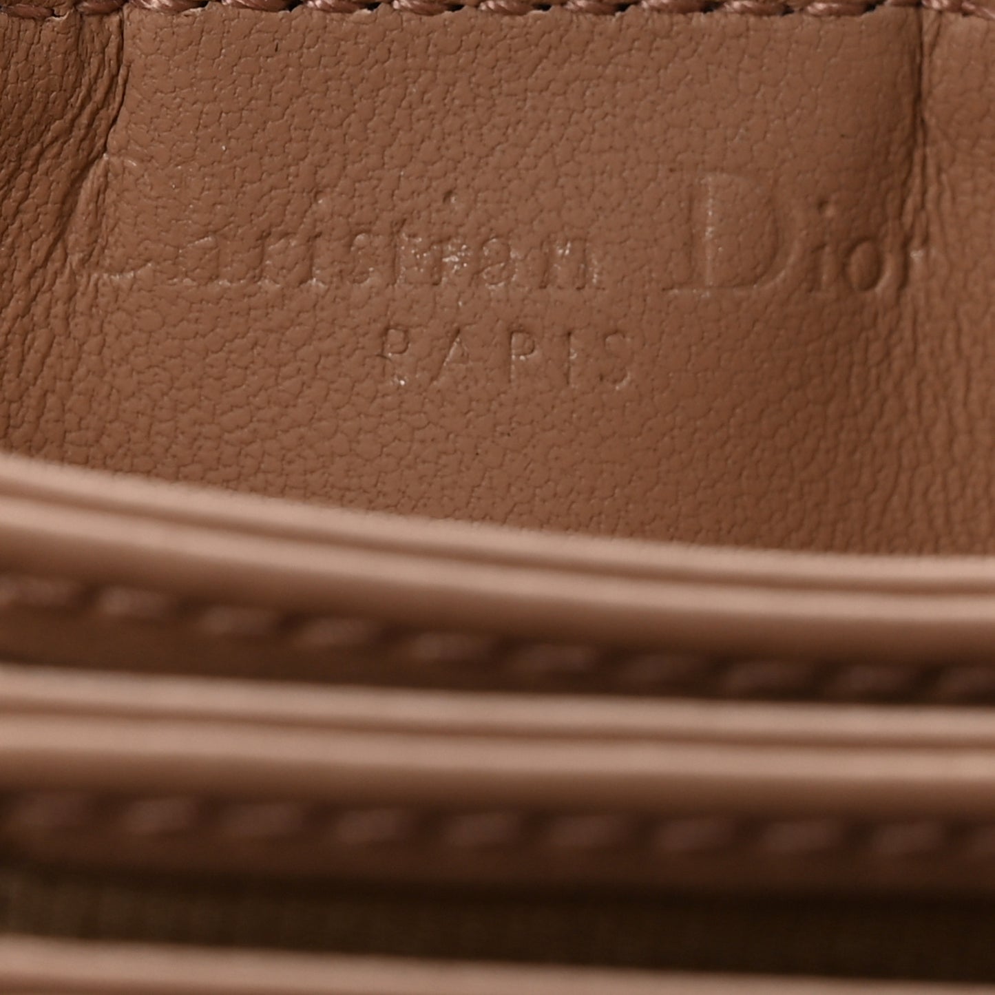 Ultra Matte Calfskin Cannage Lady Dior 5-Gusset Card Holder Blush Powder