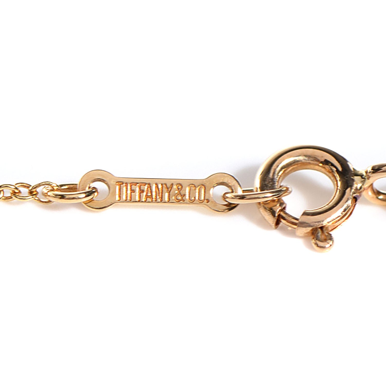 Tiffany 18K Yellow Gold 3 Station Diamonds by the Yard Necklace 5 of 7