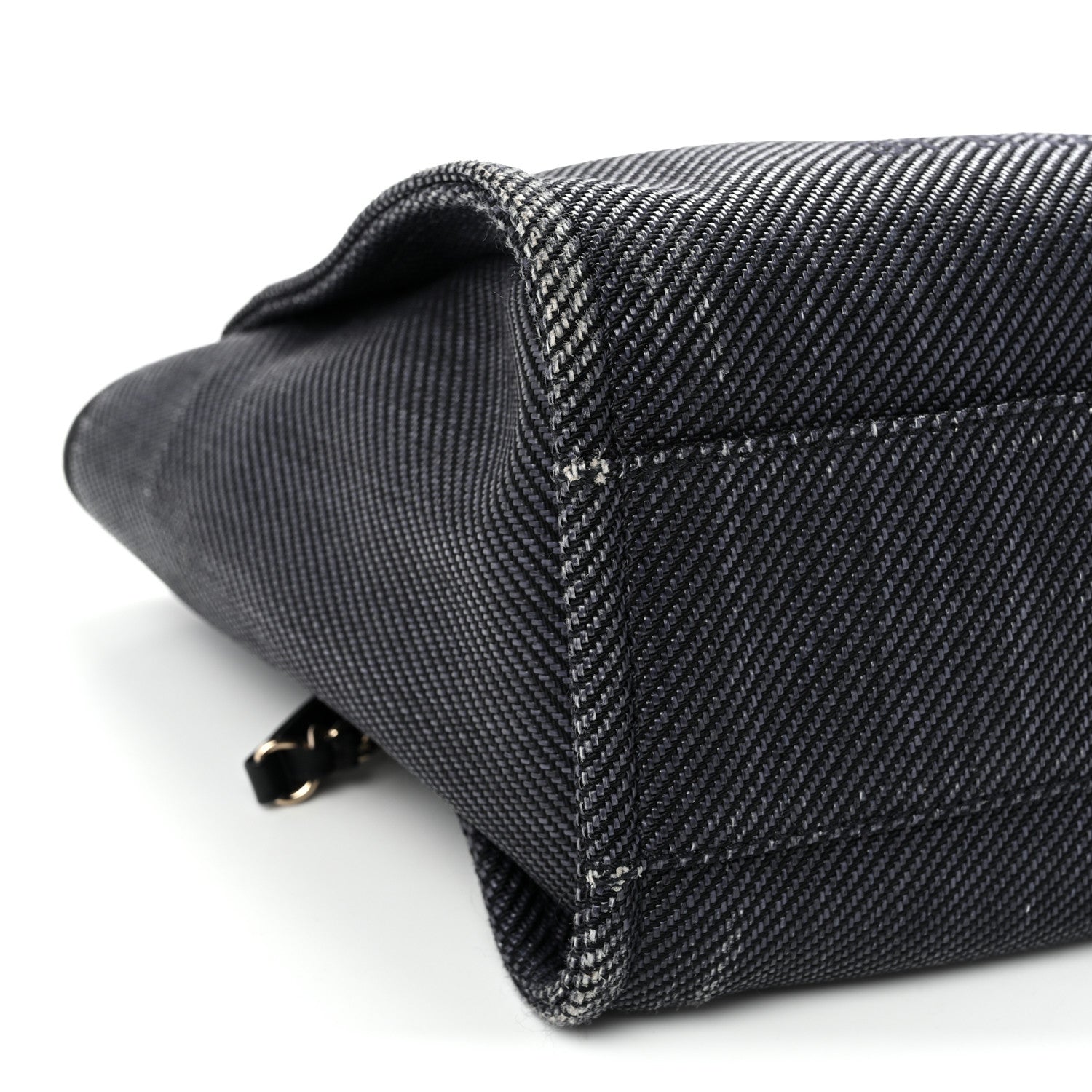Chanel Mixed Fibers Calfskin Small Deauville Tote Black 9 of 11