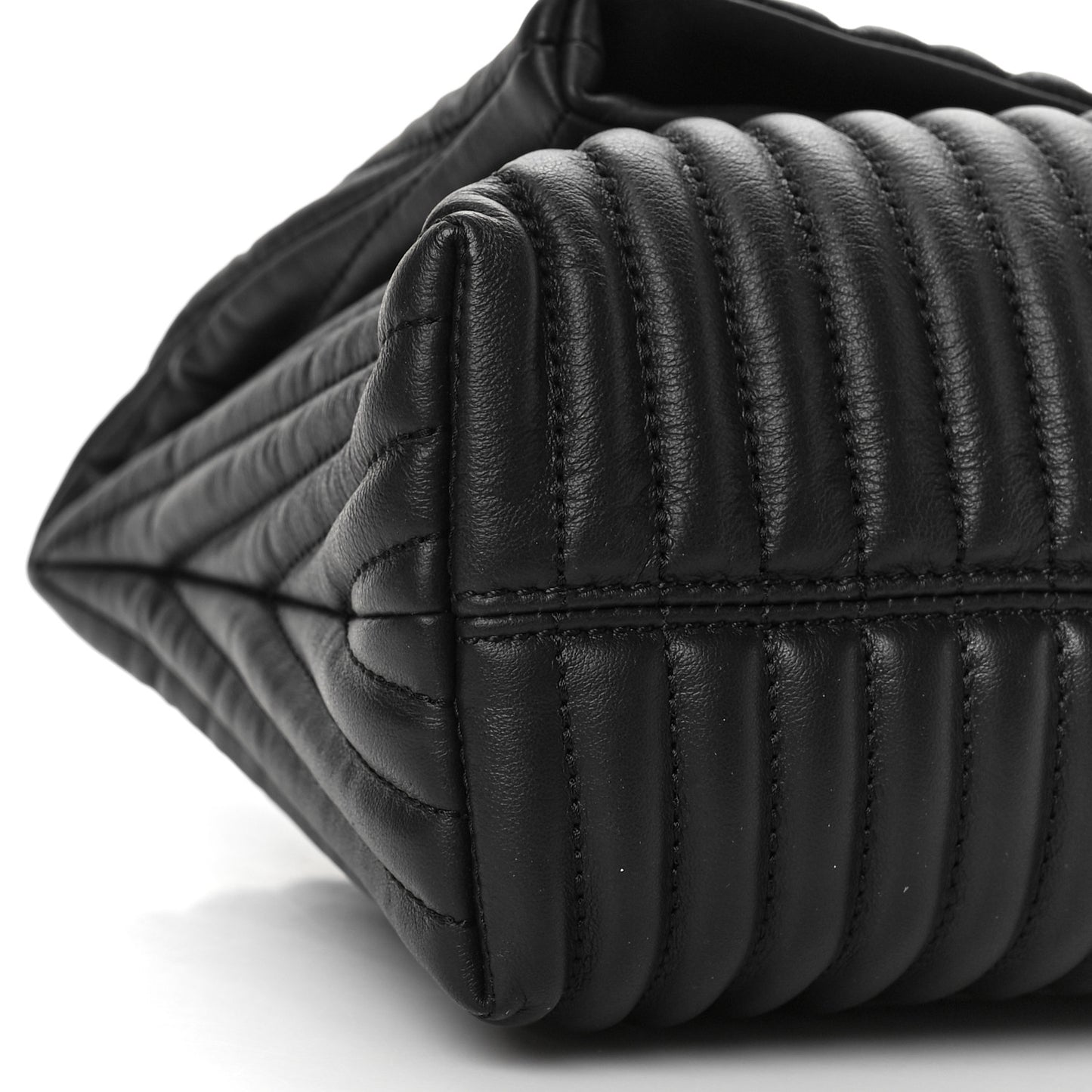 Calfskin Quilted Natalia Clutch Black