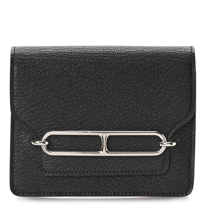 Hermes Chevre Mysore Roulis Slim Wallet Black 2 of 24