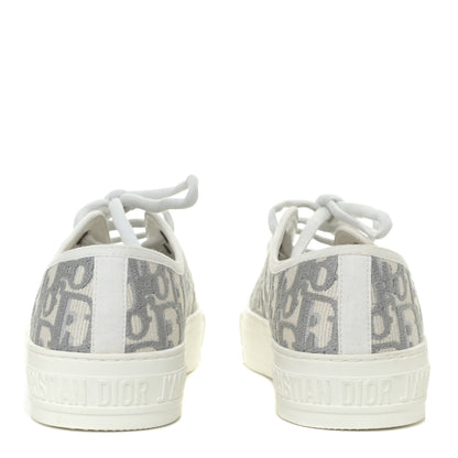 Christian Dior Canvas Oblique Walk'N'Dior Low Top Sneakers 36.5 Grey Stone 5 of 11