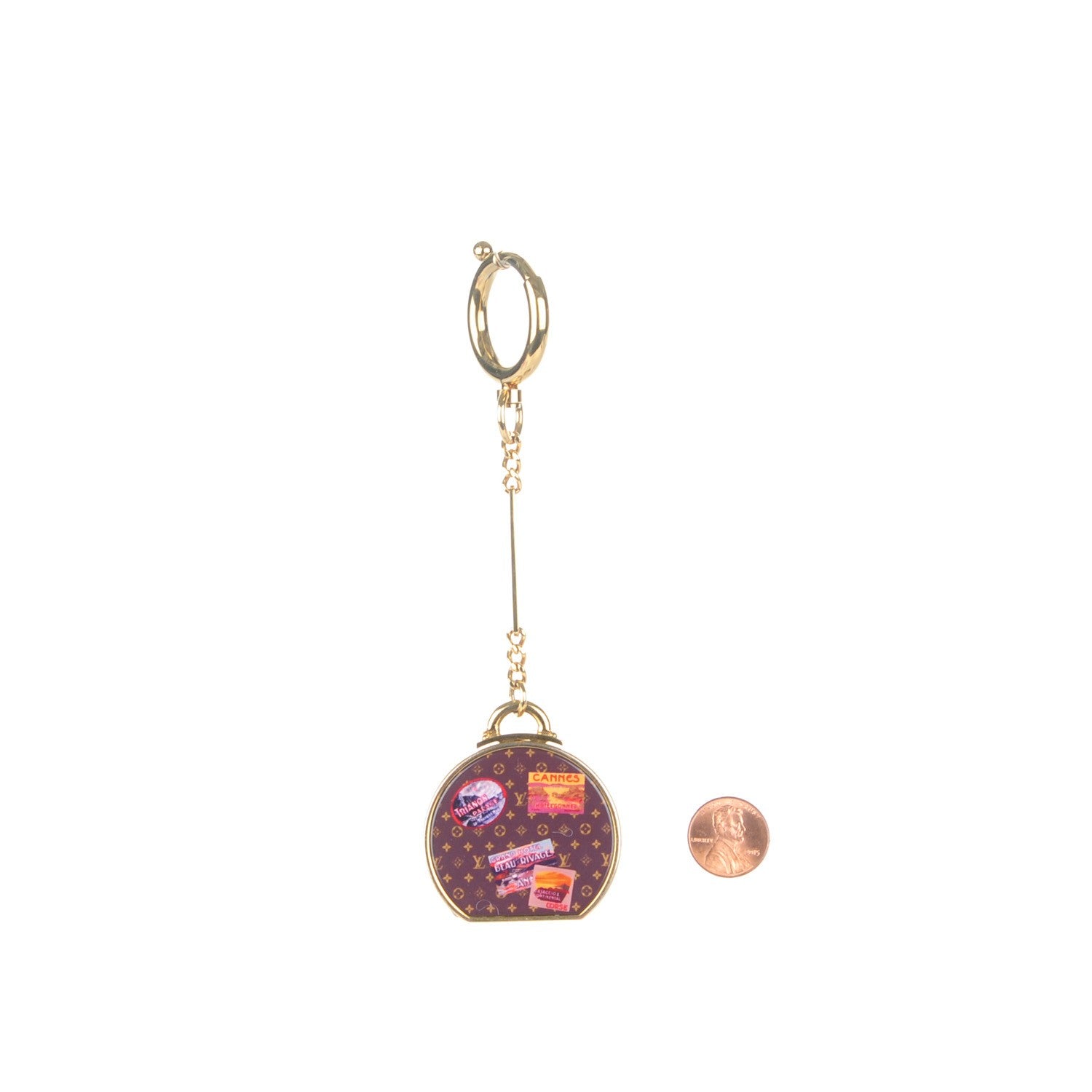 Louis Vuitton Monogram Hat Box Keychain 2 of 6