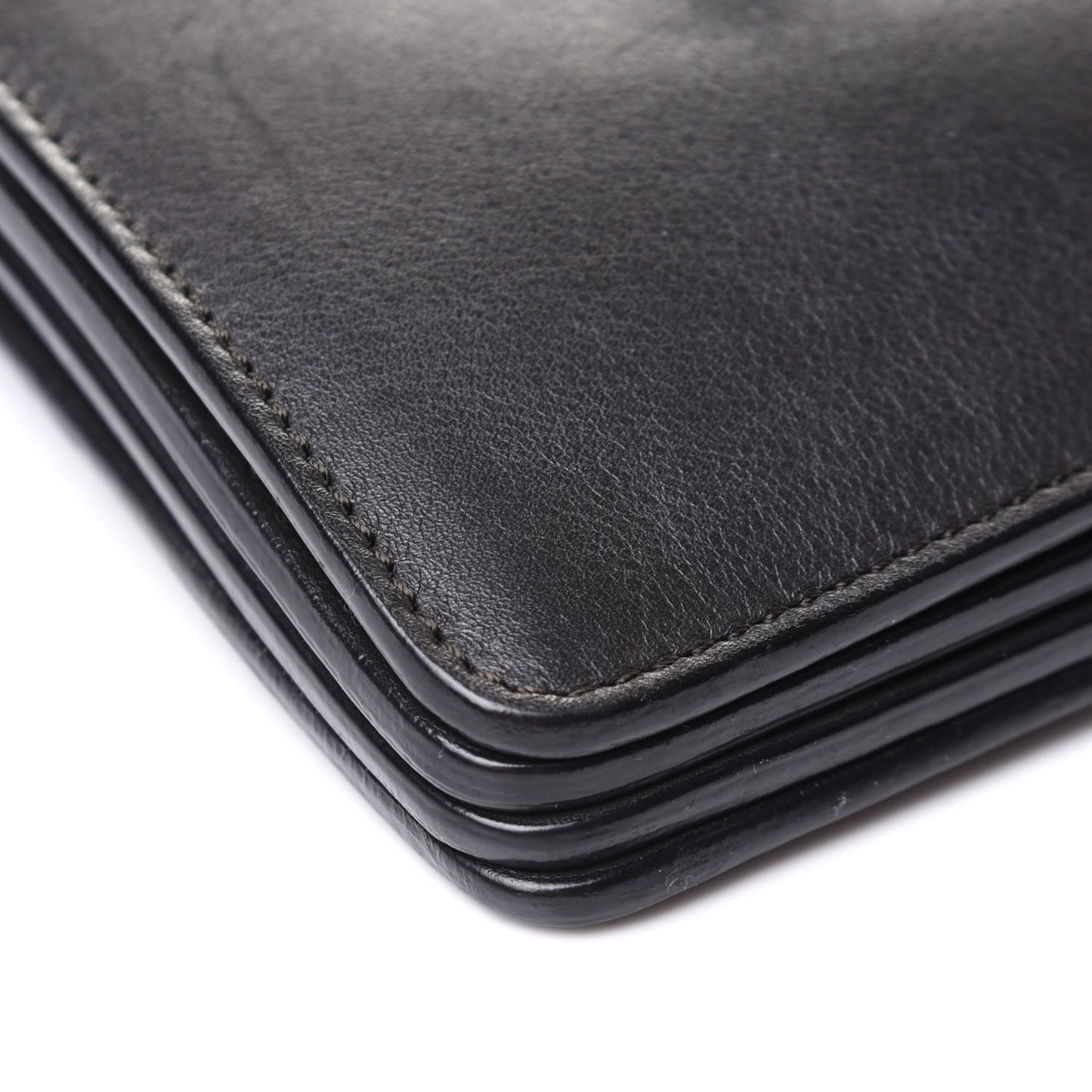 Suede Calfskin Medium Faye Shoulder Bag Carbon Grey