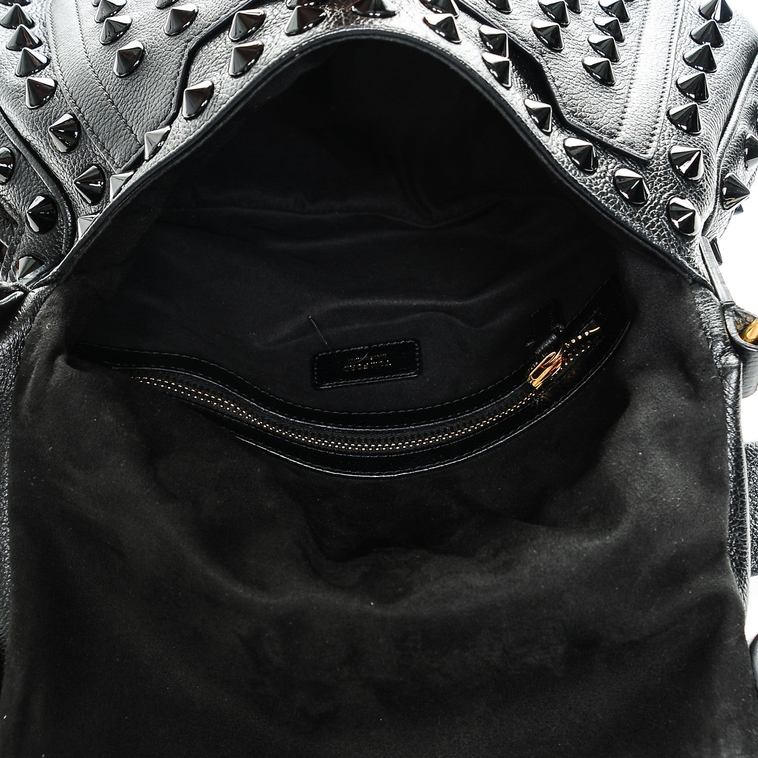 Tom Ford Pebbled Calfskin Jennifer Studded Medium Crossbody Black 5 of 6