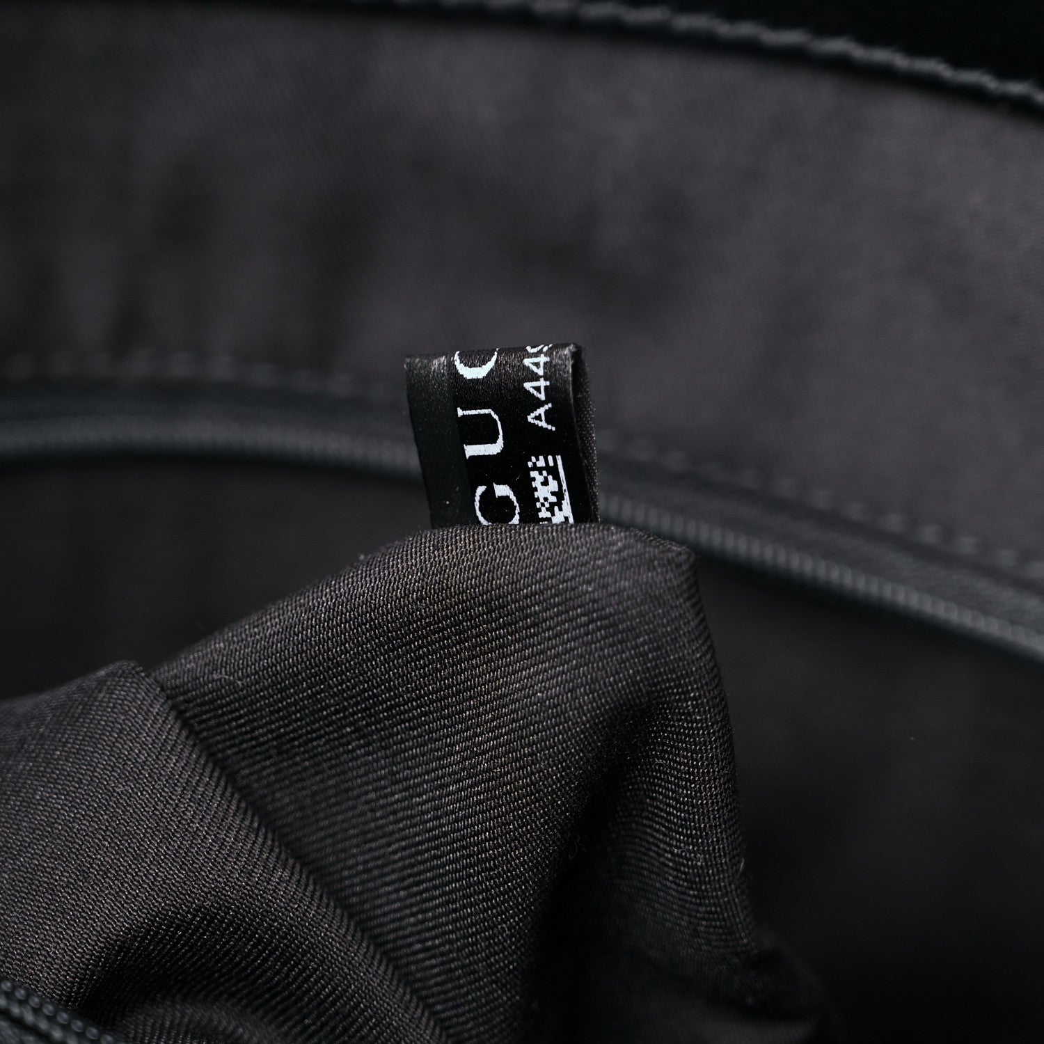 Gucci Denim Monogram Chain Bucket Tote Black 8 of 13