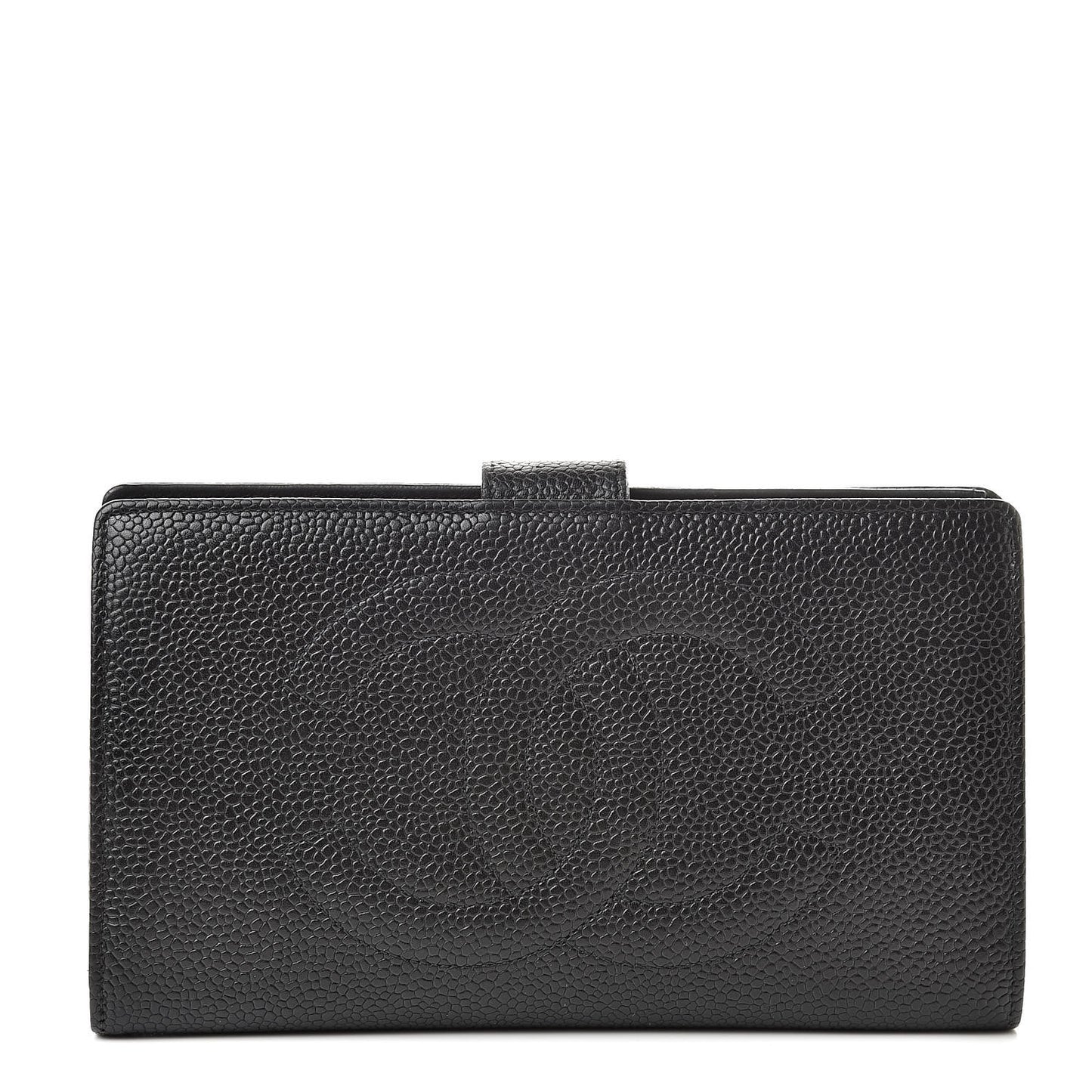 Caviar Timeless CC French Wallet Black