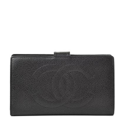 Chanel Caviar Timeless CC French Wallet Black 1 of 14