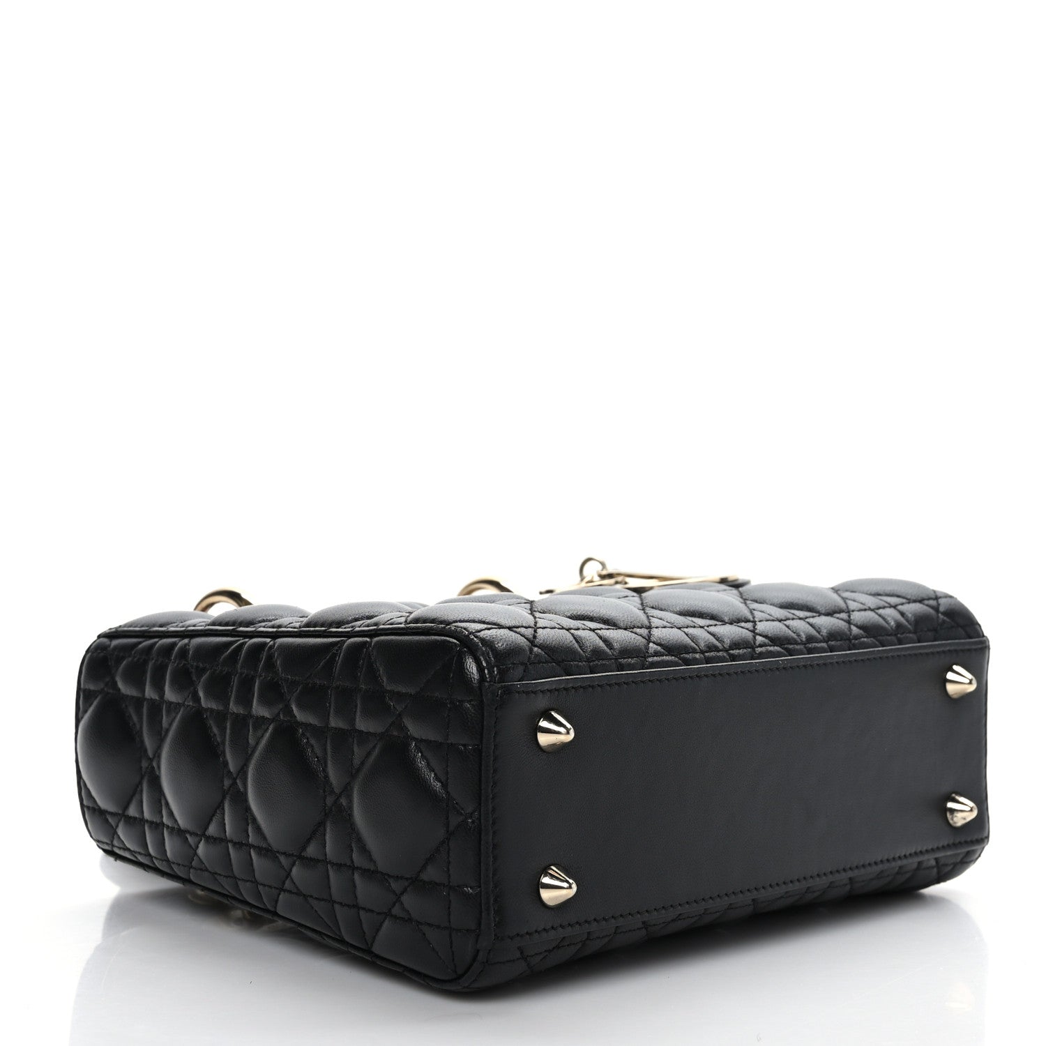 Christian Dior Lambskin Cannage Small My ABCDior Lady Dior Black 4 of 9