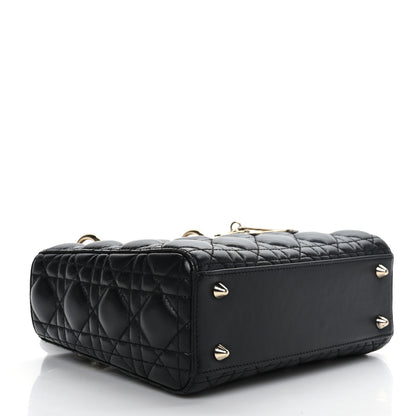 Christian Dior Lambskin Cannage Small My ABCDior Lady Dior Black 4 of 9