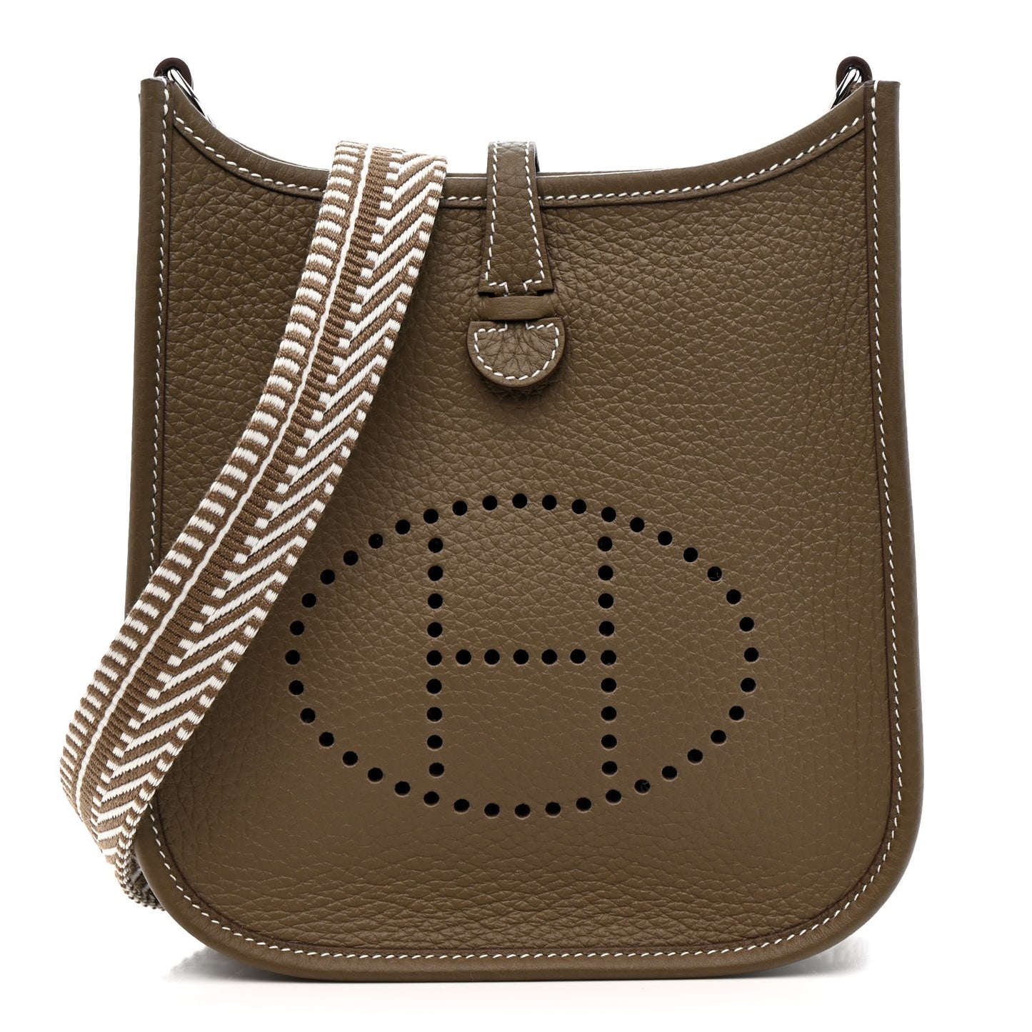 Taurillon Clemence Amazone Sangle Cavale Evelyne TPM Etoupe Gris Pale