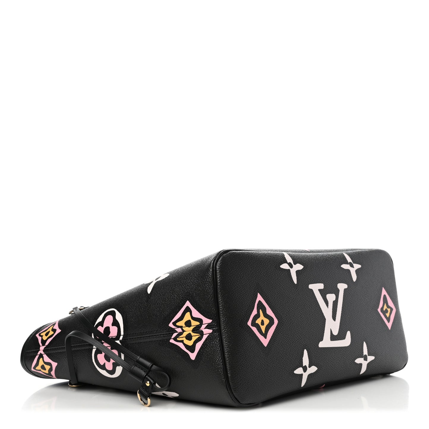 Monogram Giant Wild At Heart Neverfull MM Black