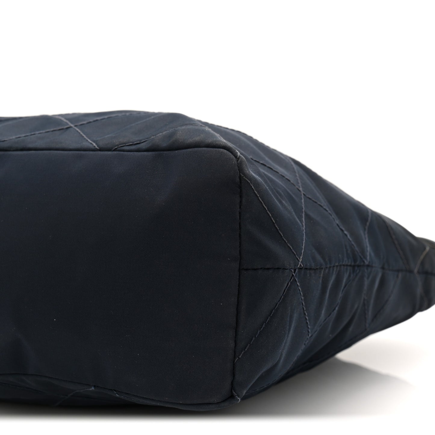 Nylon Tessuto Quilted Shoulder Bag Blue