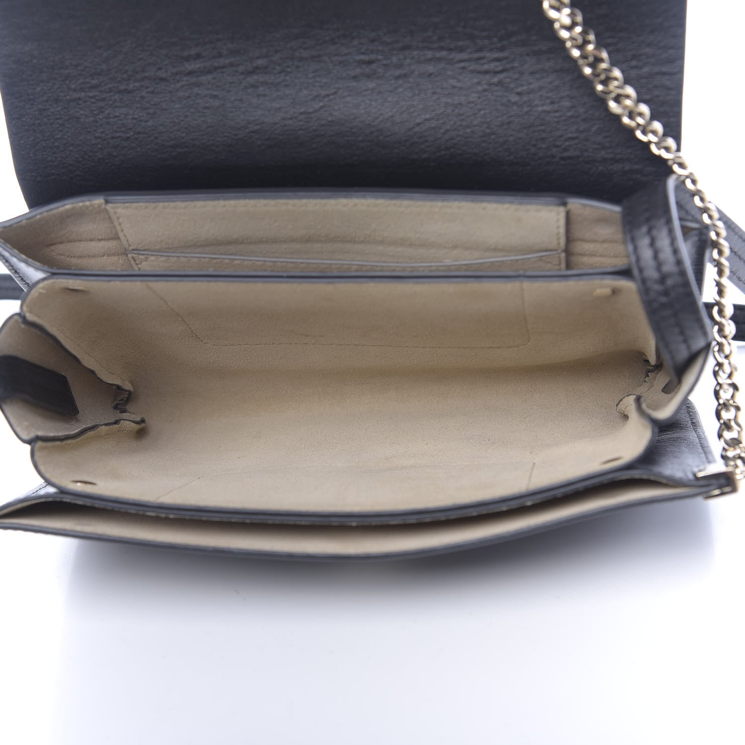 Chloe Suede Calfskin Small Faye Shoulder Bag Black 5 of 12