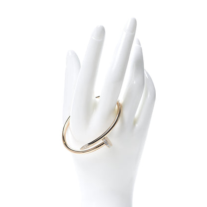 Cartier 18K Pink Gold Diamond Juste Un Clou Bracelet 16 2 of 5