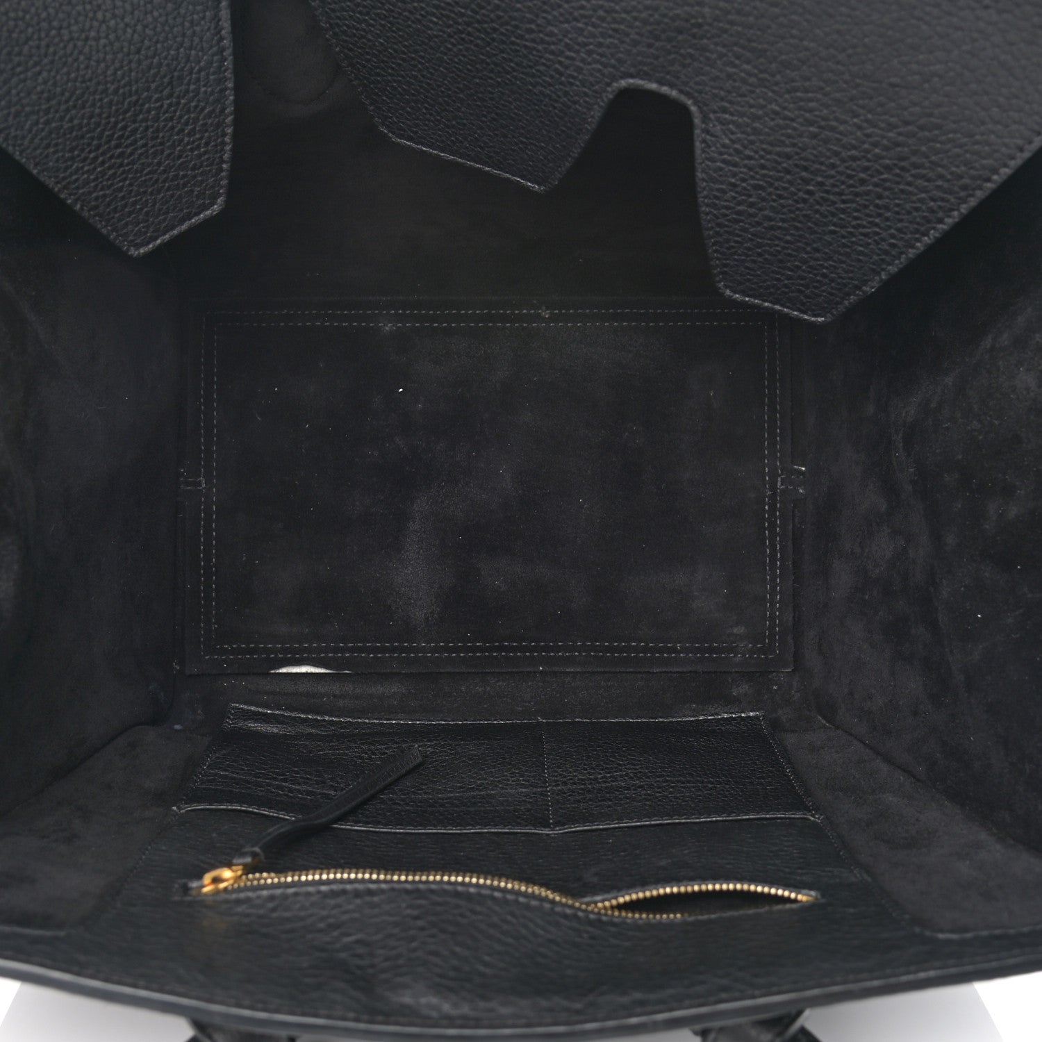 Celine Crisped Calfskin Medium Tie Knot Tote Black 9 of 16