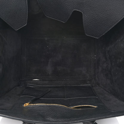 Celine Crisped Calfskin Medium Tie Knot Tote Black 9 of 16