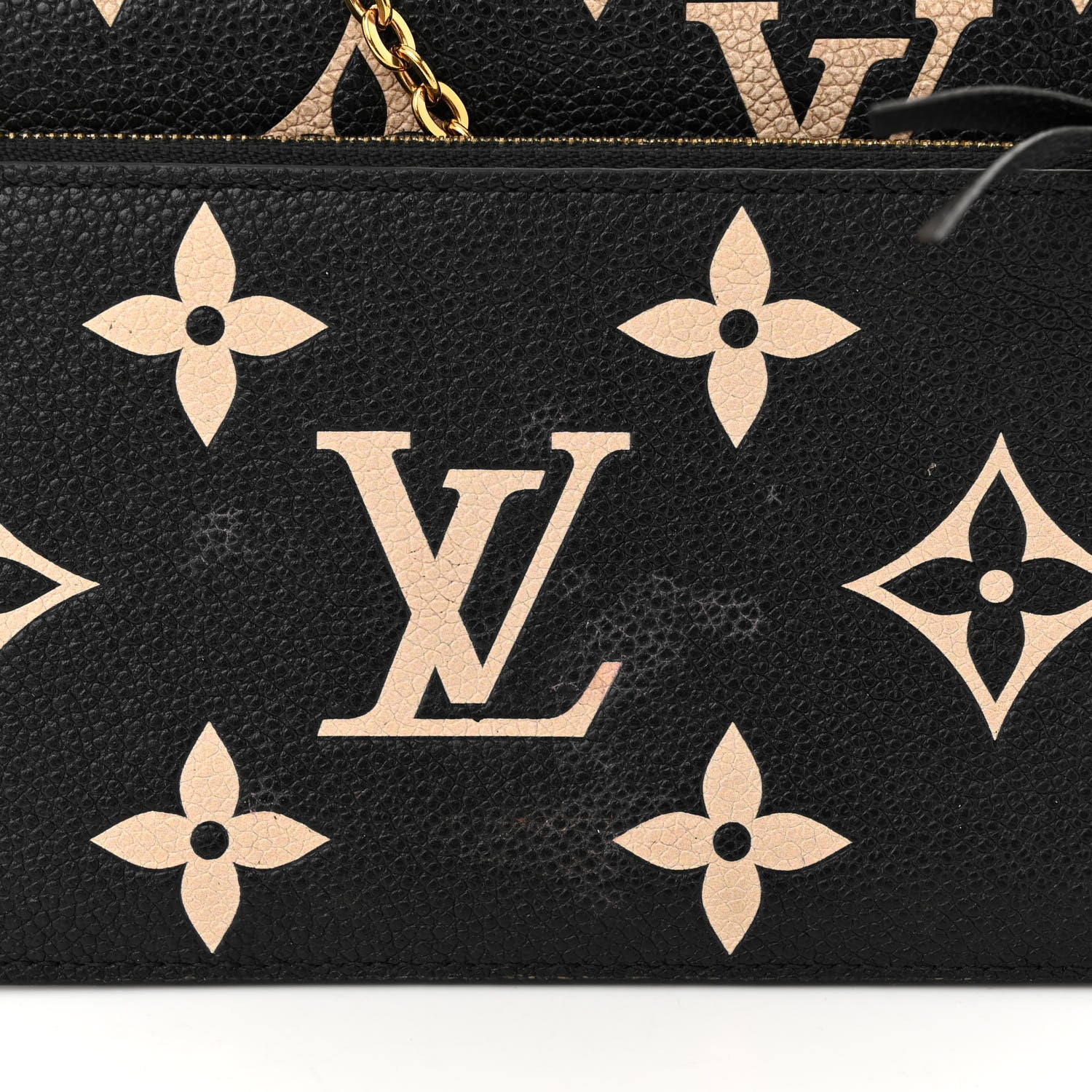 Louis Vuitton Empreinte Monogram Giant Felicie Pochette Black Beige 15 of 15