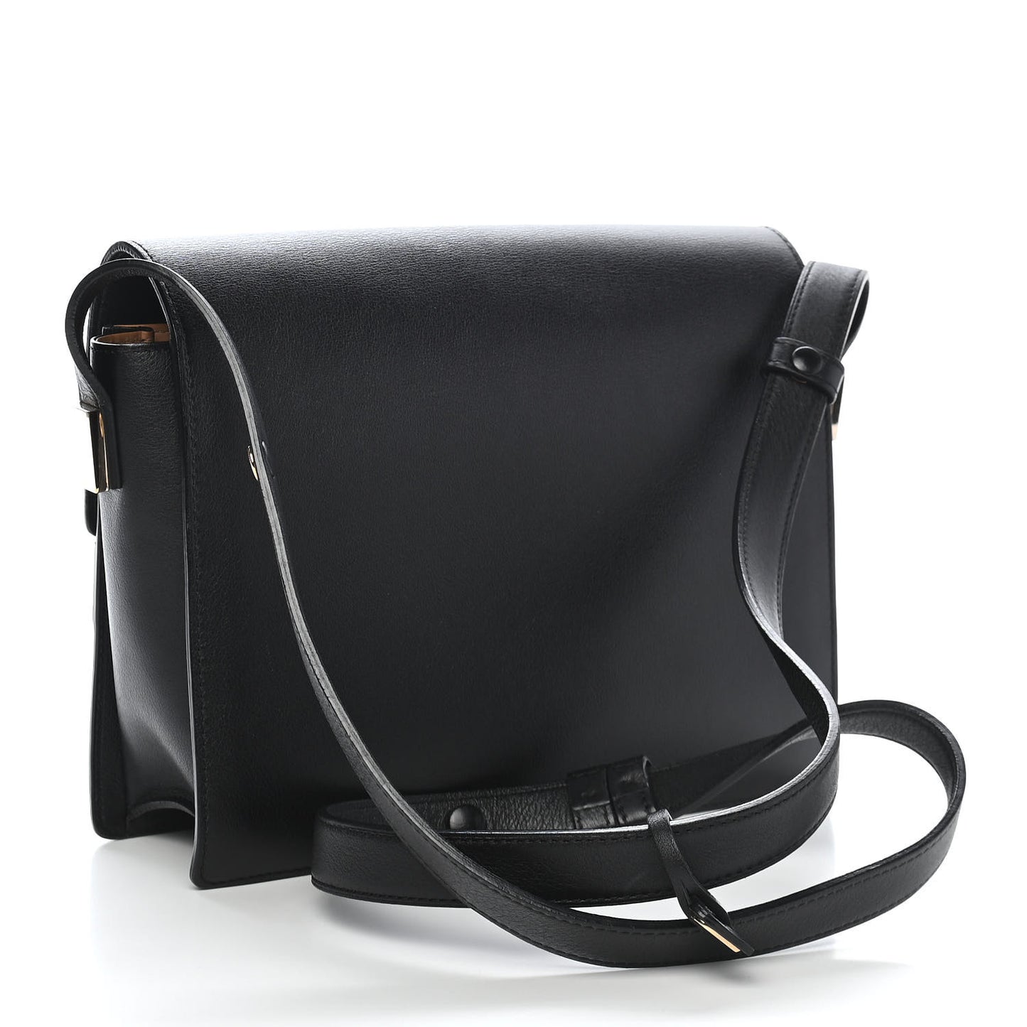 Supple Calfskin PM Madame Shoulder Bag Black