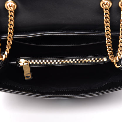 Saint Laurent Calfskin Y Quilted Monogram Small Loulou Chain Satchel Black 7 of 10
