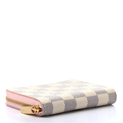 Louis Vuitton Damier Azur Zippy Coin Purse Rose Ballerine 4 of 7