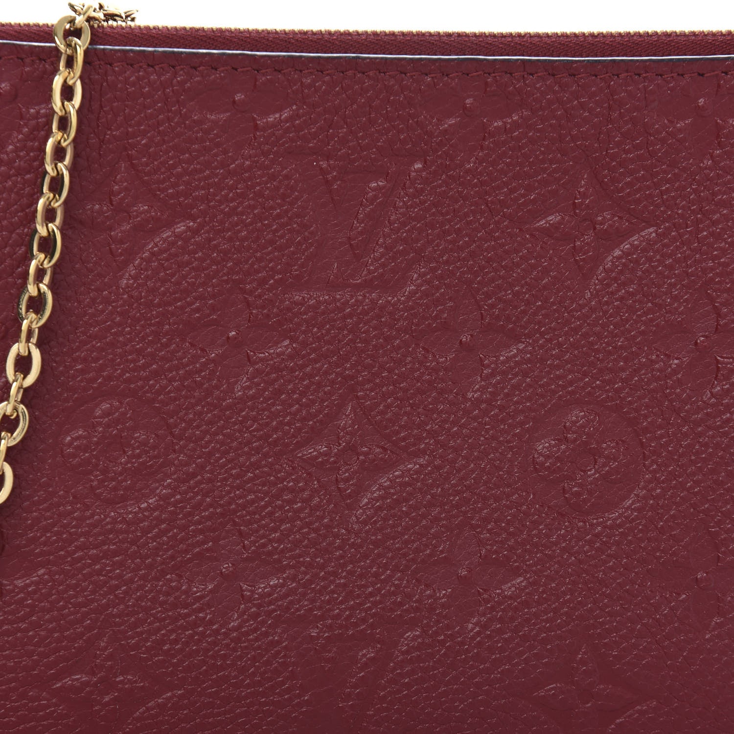Louis Vuitton Empreinte Double Zip Pochette Cherry Berry 9 of 10