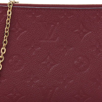 Louis Vuitton Empreinte Double Zip Pochette Cherry Berry 9 of 10