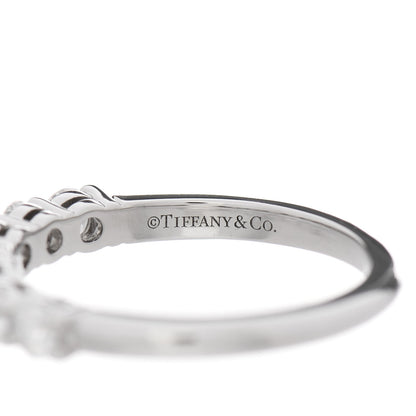 Tiffany Platinum Diamond 3mm Half Circle Embrace Band Ring 50 5.25 3 of 4