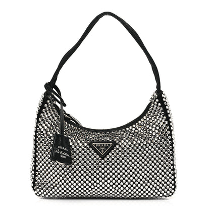 Prada Satin Crystal Mini Re-Edition 2000 Bag Cristal 1 of 9