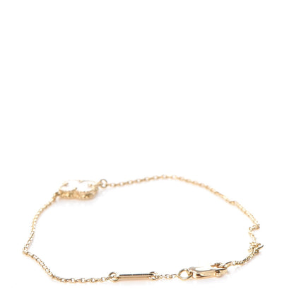 Van Cleef & Arpels 18K Yellow Gold Mother of Pearl Sweet Alhambra Bracelet 3 of 9