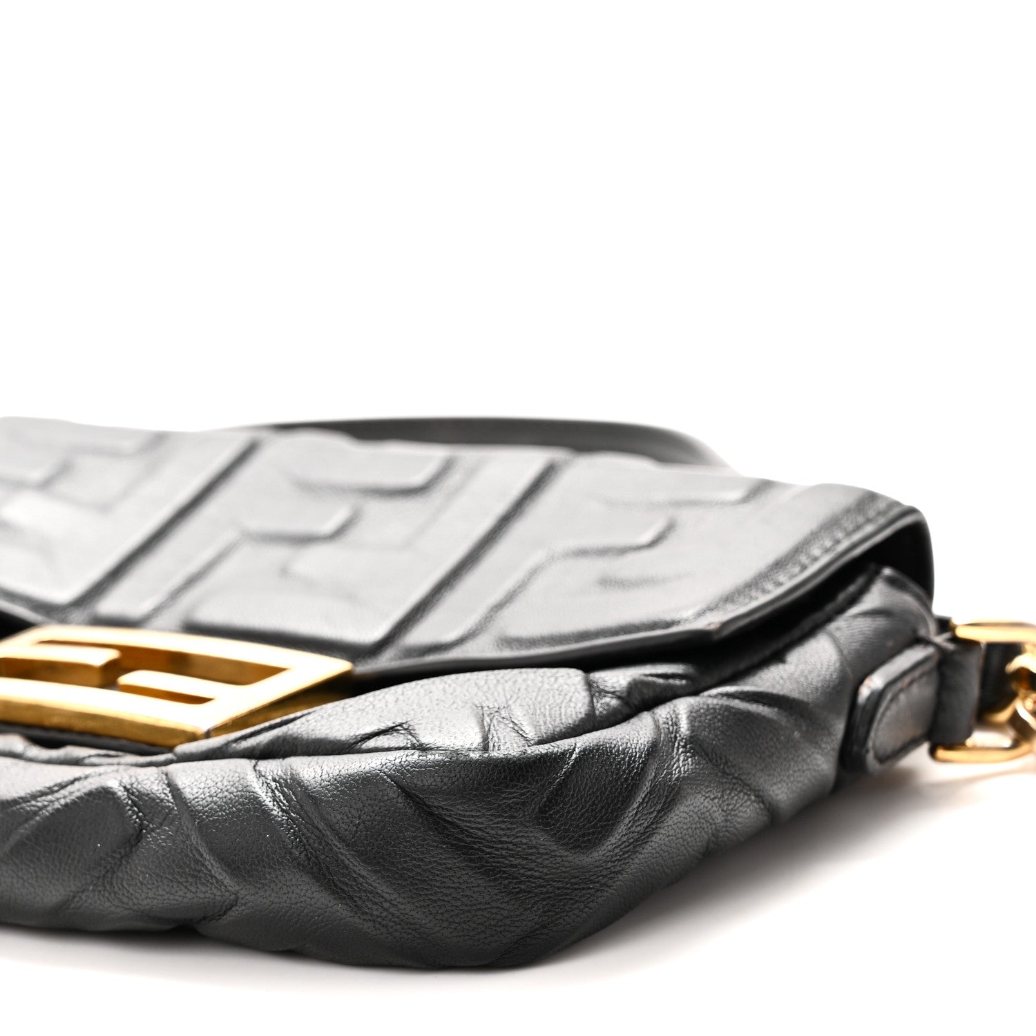 Fendi Nappa FF 1974 Embossed Mini Baguette Black 10 of 10