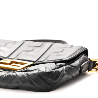 Fendi Nappa FF 1974 Embossed Mini Baguette Black 10 of 10